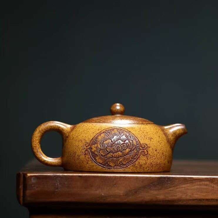 Yixing Purple Clay Teapot 170cc,Chinese Zisha Teapot,Full-handmade Gongfu Teapot