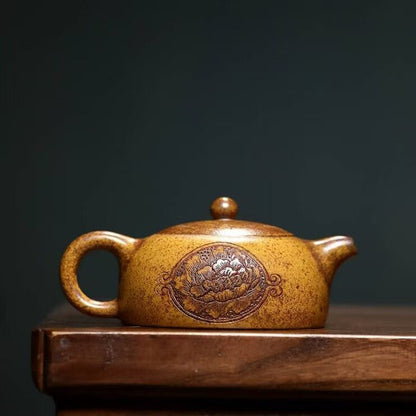 Yixing Purple Clay Teapot 170cc,Chinese Zisha Teapot,Full-handmade Gongfu Teapot