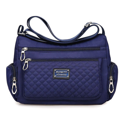Nylon Shoulder Bag Waterproof Crossbody Bag All-Match Handbag Travel Handbag 1PC