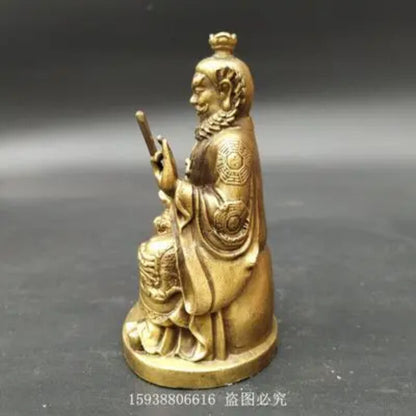 Exquisite Brass Zhong Kui Home Tabletop Decoration Retro Collection Gift