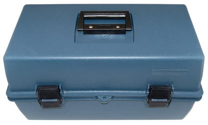 3 Tray Storage Box, Jumbo Size: 17" x 8" x 8¾", Blue Color