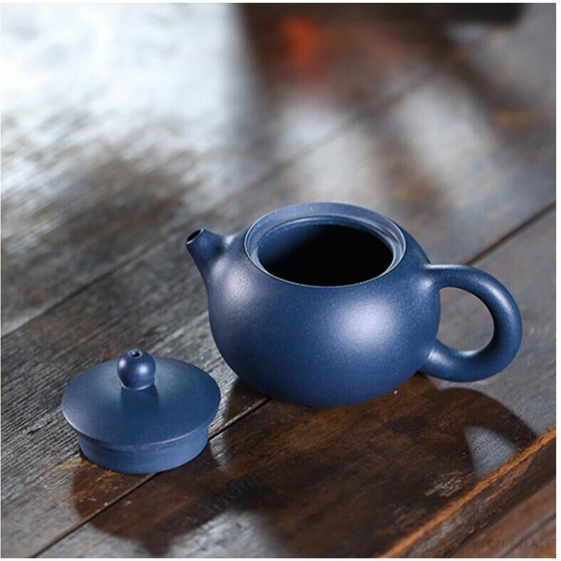 4.13" Yixing Handmade Purple Clay Teapot Ball Shaped Xishi Tea Pot Zisha Tea Set