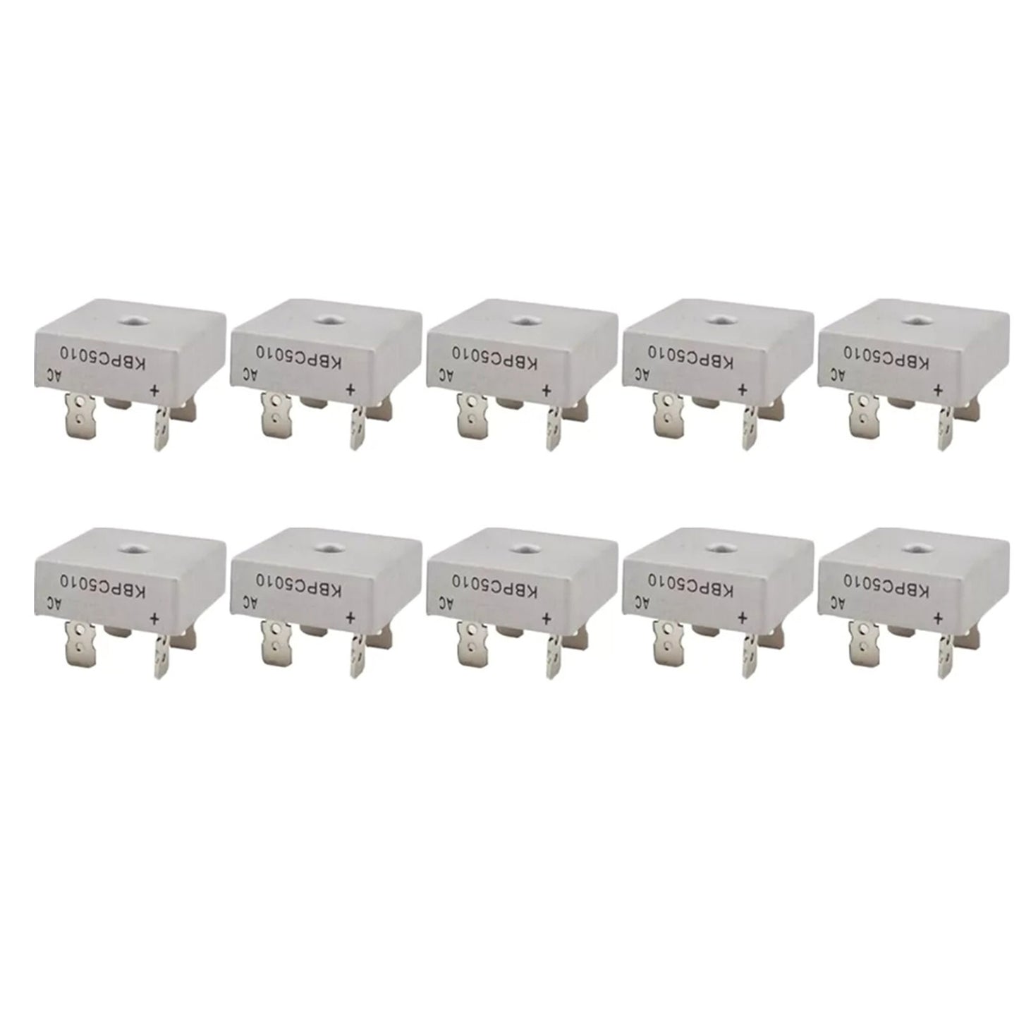 New 10X KBPC5010 -55~150°C 1000V Metal Case Single Phase Diode Bridge Rectifier