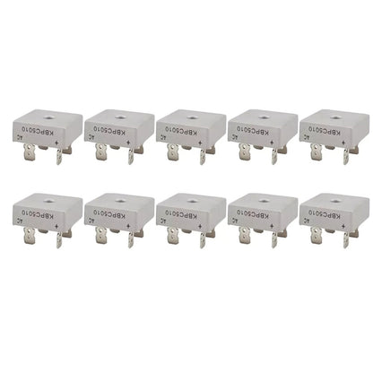 New 10X KBPC5010 -55~150°C 1000V Metal Case Single Phase Diode Bridge Rectifier