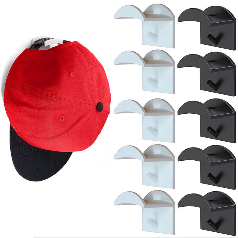 1PC Hat Sticky Hook Door Wall Closet Storage Hanger Wall Mount Hats Organizer