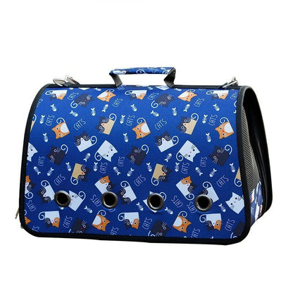 Portable Cat Bag Small Dog Carrier Outdoor Foldable Dog Travel Bag Cats Carrying