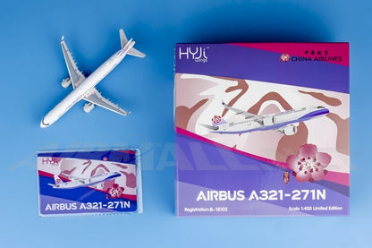 11cm 1:400 HYJLwings China Airlines A321-200 B-18102 Diecast Aircraft Model