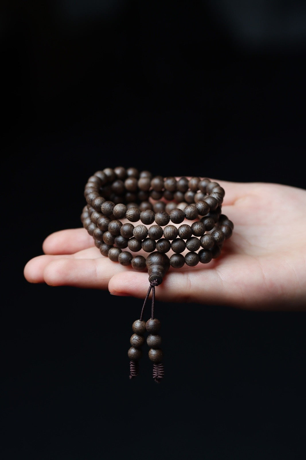 5mm Chinese Natural Eaglewood Handmade Exquisite Bracelets 31329