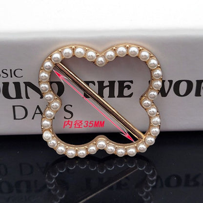 Dress Clip 2-6Pcs Metal Bead Shirt Corner Knott Artifact Waist Scarf Silk Buckle