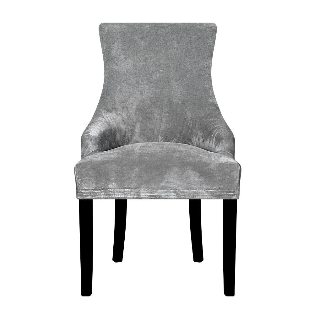 Velvet Fabric Sloping Arm Chair Cover/Seat Covers For Hotel Party Banquet