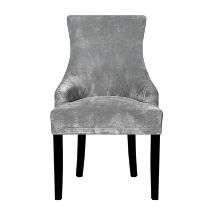 Velvet Fabric Sloping Arm Chair Cover/Seat Covers For Hotel Party Banquet