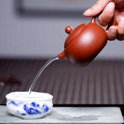 200ml Traditional Xishi Pot Chinese Handheld Kettle Kung Fu Zisha Tea Set