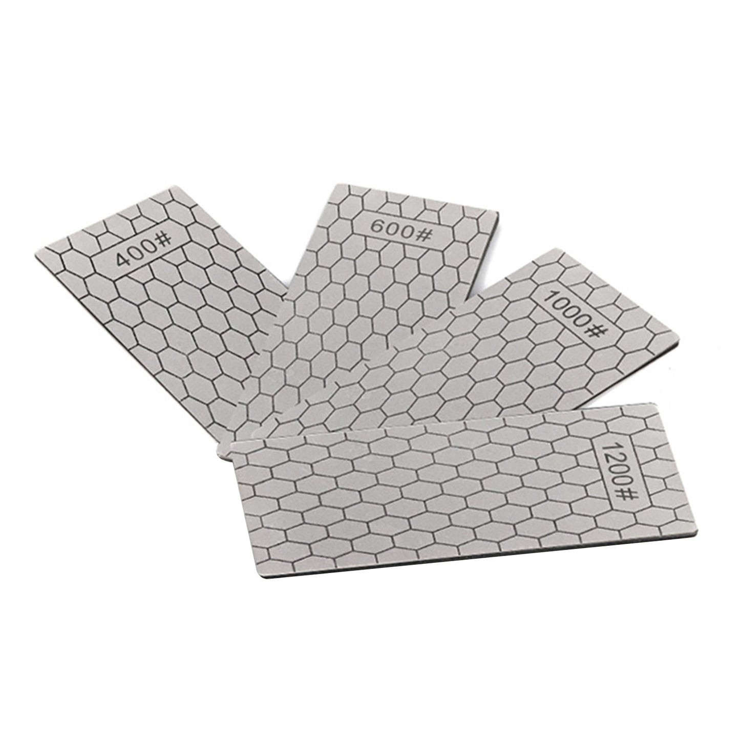 4PCS/Set 400 600 1000 1200 Grit Diamond Kitchen Knives Sharpening Plate
