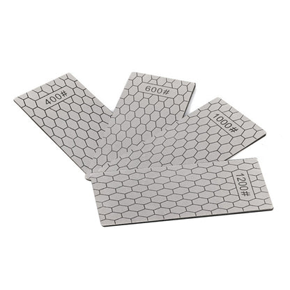 4PCS/Set 400 600 1000 1200 Grit Diamond Kitchen Knives Sharpening Plate