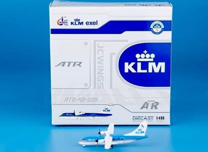 1:400 JC Wings KLM Commuter ATR-42-300 Passenger Airplane Diecast Aircraft Model