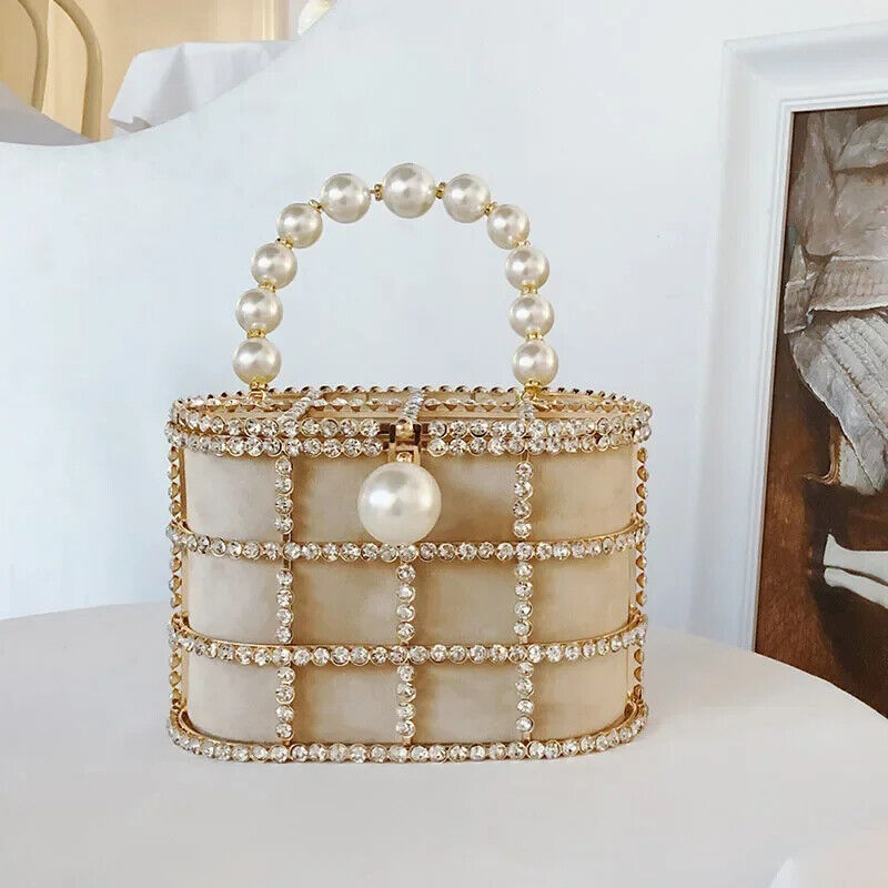 Diamonds Basket Evening Clutch Bags Women Handbags Ladies Wedding Party