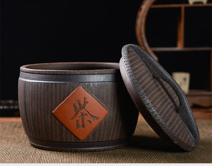 Sealed Tea Jar With Lid Real Yixing Zisha Duan Clay Canister For Loose Tea China