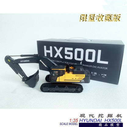 1:35 HX500L Crawler Excavator Construction Machine Equipment Diecast Model