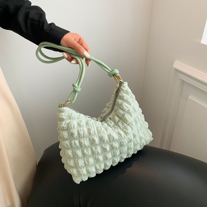 Armpit Bag Underarm Lightweight One Shoulder Bags Small Cotton Square Purse 1PC