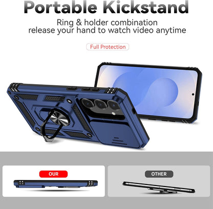 For Samsung Galaxy S25 FE Case,With Screen Protectors and Camera Cover,[Military