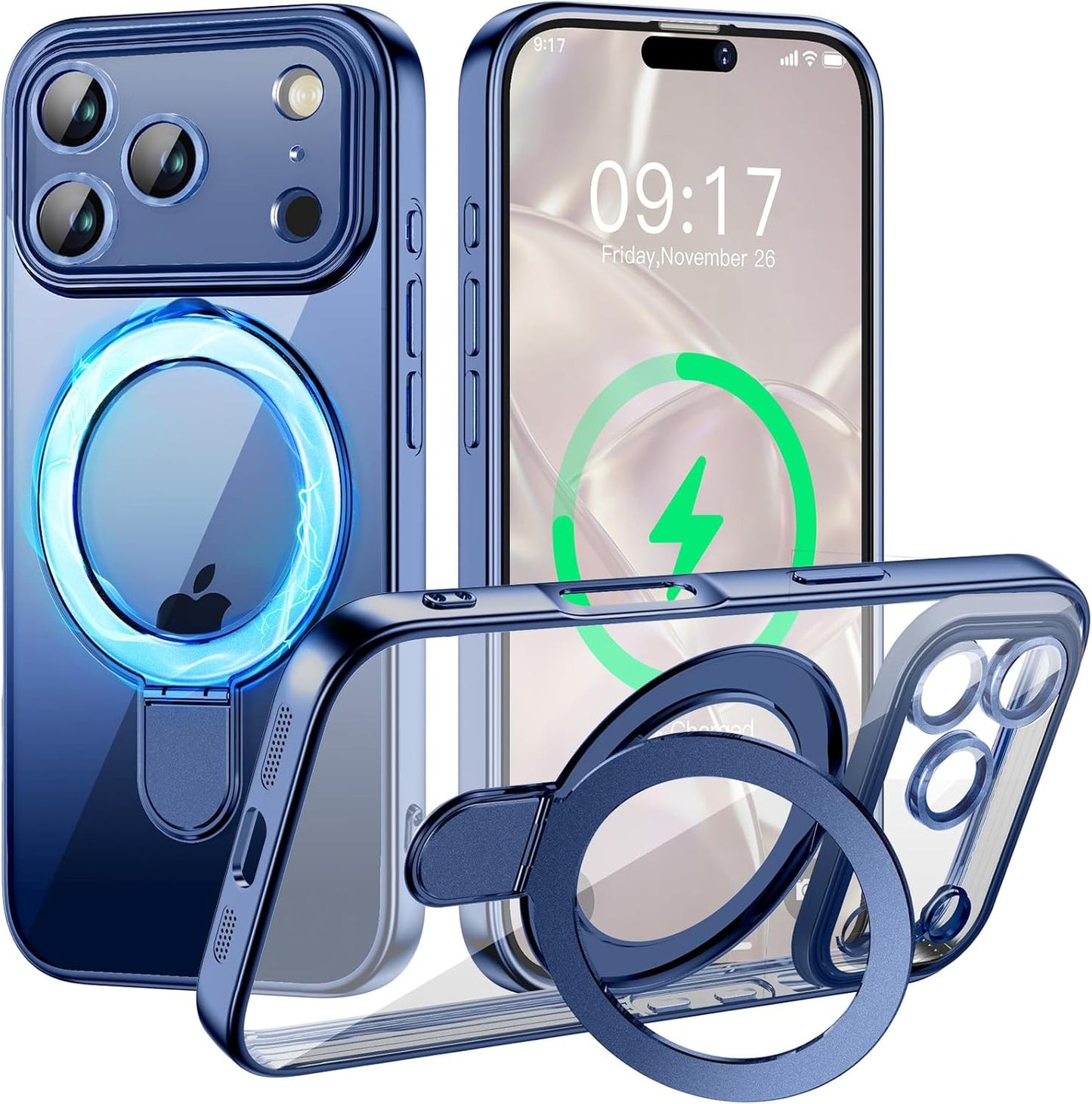 Magnetic for Iphone 17 Pro Max Case with Invisible Stand[Compatible with Magsafe