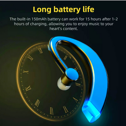 Wireless Bluetooth 5.0 Earpiece Headset Driving Trucker Earbuds Noise Cancelling