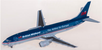 1:200 JC Wings BMI Boeing 737-400 Passenger Airplane Diecast Model