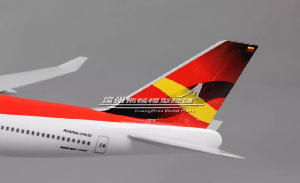 47CM 1:150 Avicanca BOEING 747-400 Passenger Airplane Resin Plane Aircraft Model