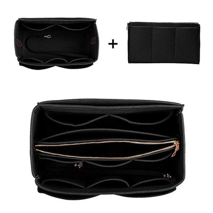 Make up Organizer Insert Bag Handbag Travel Inner Purse Portable Cosmetic Bags