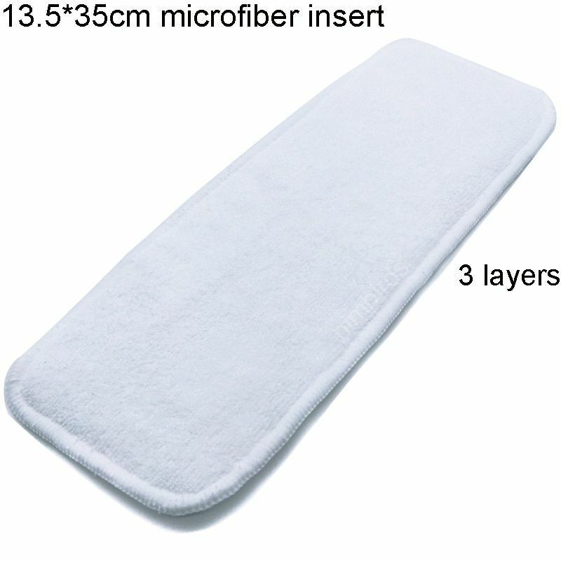 Reusable Washable Diaper Inserts Bamboo Cotton Elastic Inserts Boosters Liners