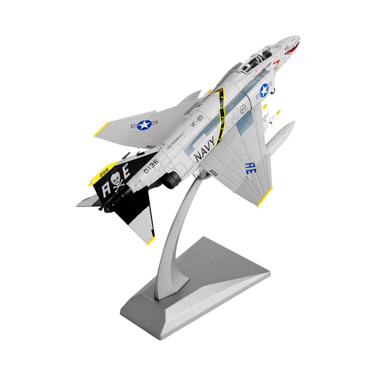 1:100 American F-4C Ghost Attack Aircraft Alloy Fighter Model Aircraft Ornaments