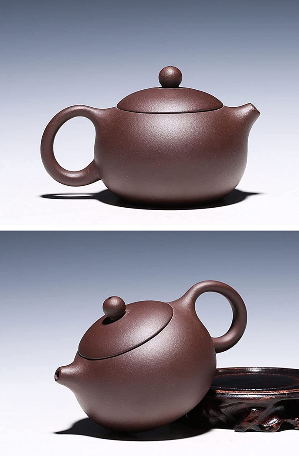 Xishi Teapot 7oz Chinese Yixing Zisha Clay Pot Handmade Purple Sand Tea Set