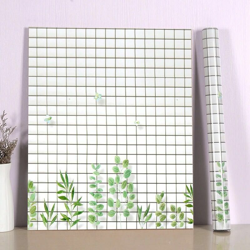 Kitchen PVC Wall Stickers 60cm x 10m Bathroom Self-adhesive Waterproof Wallpaper
