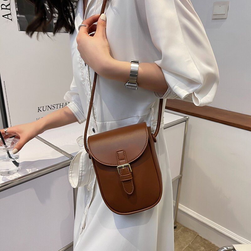 Summer Small Leather Colorful Crossbody Bag Fashion Cute Phone Shoulder Handbag