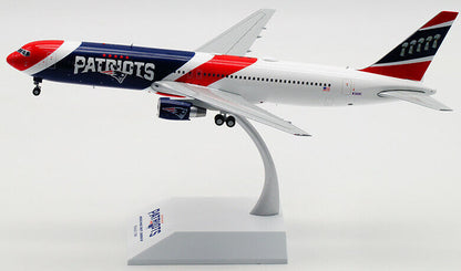 28CM 1:200 JC WINGS PATRIOTS BOEING 767-300ER Passenger Airplane Diecast Model