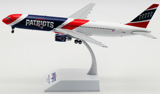 28CM 1:200 JC WINGS PATRIOTS BOEING 767-300ER Passenger Airplane Diecast Model
