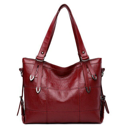 Vintage Solid Crossbody Bags Women PU Leather Luxury Shoulder Bag Large Capacity
