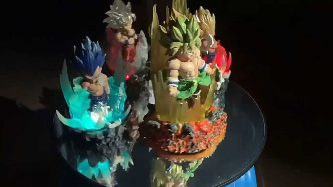 Dragon Ball Super Saiyan Goku Broly Vegeta PVC Action Figure Statue Model Toys