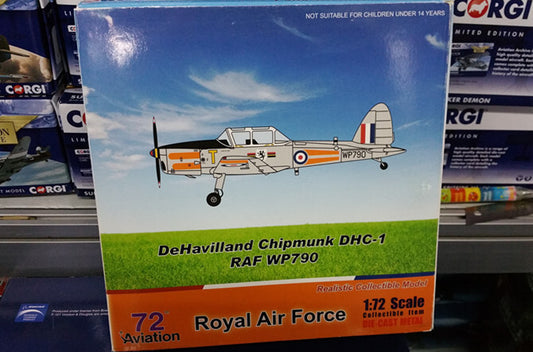 Av72 DeHavilland Chipmunk DHC-1 RAF wp790 1/72 diecast plane model aircraft