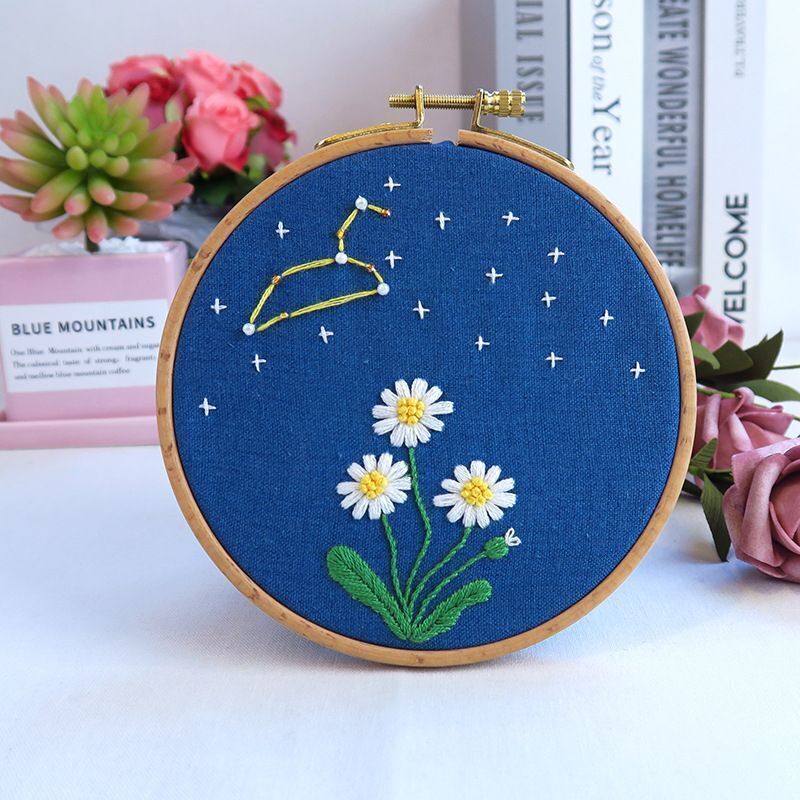 Embroidery Kit DIY Needlework Zodiac Horoscope Needlecraft Cross Stitch Artcraft