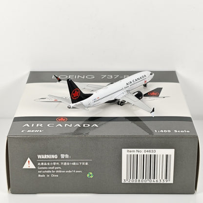 1:400 Phoenix Canada B737 MAX 8 Passenger Airplane Diecast Aircraft Plane Model