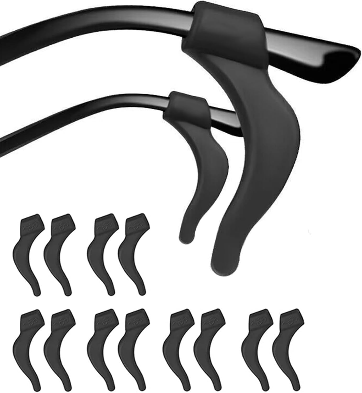 Eye Glasses Ear Grippers,Anti Slip Eyeglasses Ear Grips,Silicone Ear Hooks for S