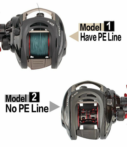Baitcasting Fishing Reel Equipped Strands Line Braking Power Quality Ultra Light