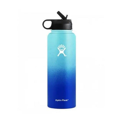 Hydro Flask Water Bottle Stainless Steel Insulated Wide Mouth Lid Straw Drink A+