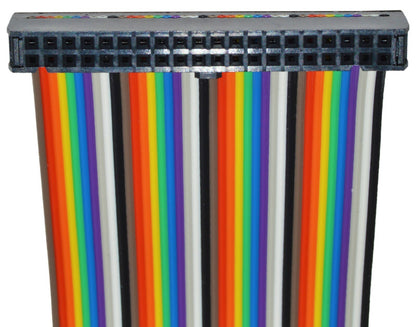 40 Pin Male IDC Connector Ribbon Cable with Female Socket, 18 Inch