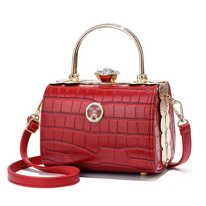 Women Shoulder Bag PU Female Handbag Plaid Crossbody Bags