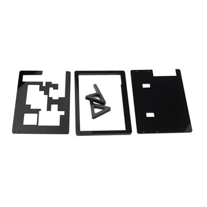 Black Front & Back Shell + Base + Screws For Raspberry Pi 2 B 7 inch LCD Screen