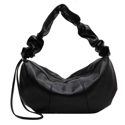 Large Shoulder Bag Soft Leather Crossbody Bags Tote Handbag 42*22*10 CM Zipper
