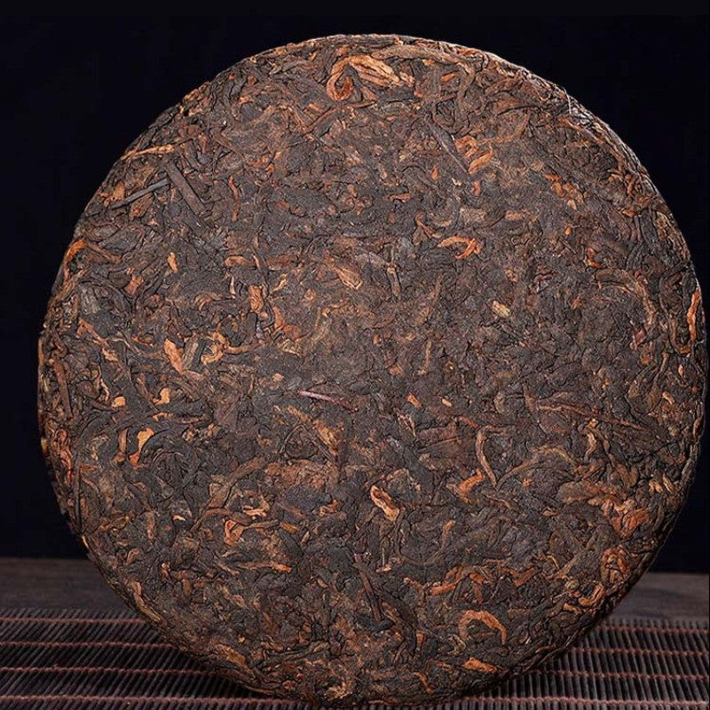 357g Pu'er Tea Ripe Tea Yunnan Qizi Cake Tea Menghai Ancient Tree Tea