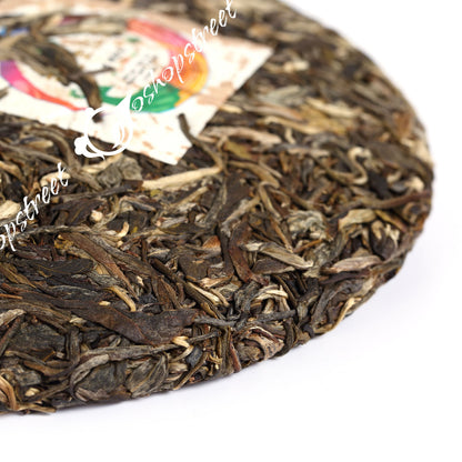 357g Organic Certified Peafowl Banzhang Cake Raw Puer Pu'er Puerh Tea